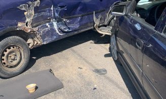 Trafic minim în Cluj, accidente în lanț