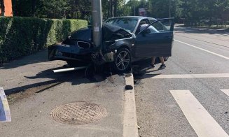 Trafic minim în Cluj, accidente în lanț
