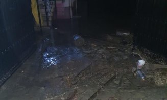 Gospodării inundate în Cluj