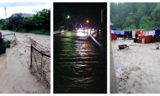Cod roşu în zona Dejului. Copii, scoşi de bunici pe fereastră