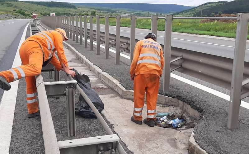 Cum se face curățenie pe autostrăzile Clujului