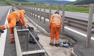 Cum se face curățenie pe autostrăzile Clujului