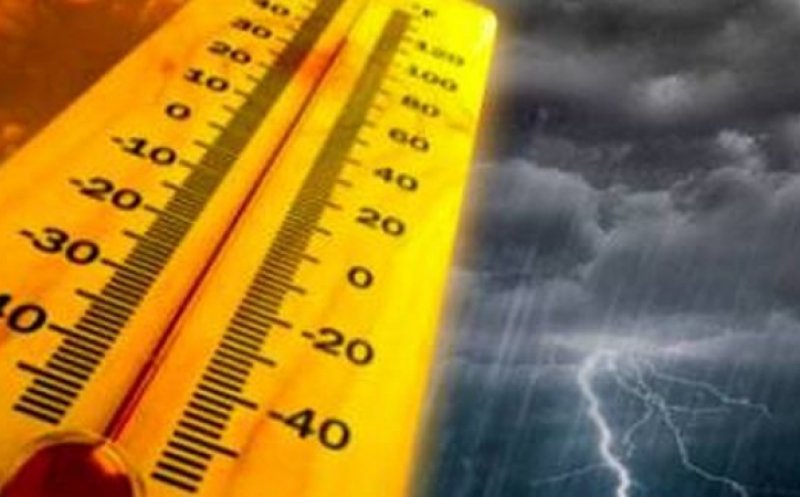 Informare meteo de caniculă cu 36 de grade la umbră şi 15 județe sub cod galben de ploi torențiale