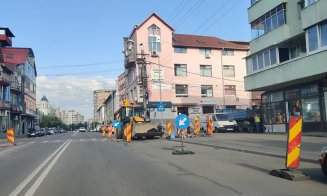 Semafor la o intersecţie din Mărăşti, unde au loc frecvent accidente