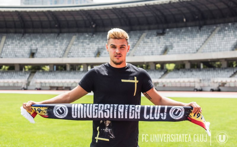 Al patrulea transfer al verii pentru “U” Cluj. Un jucător crescut de club va evolua sub comanda lui Falub