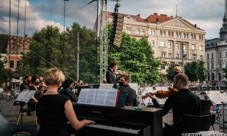 Violonistul Alexandru Tomescu a făcut show în centrul Clujului