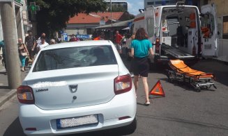 Bunicuță lovită de mașină în Mihai Viteazu