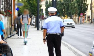 11 trotinetişti şi 14 biciclişti, amendaţi în Cluj. Accident cu trotineta pentru că băuse
