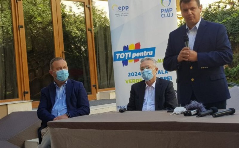 Șeful PMP, Eugen Tomac, în vizită la Cluj: „Moțiunea de cenzură, un joc ieftin de imagine al PSD”/ Când vine Băsescu