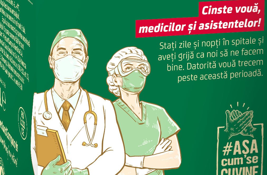 Eforturile românilor din linia întâi, recunoscute pe cutiile de lapte