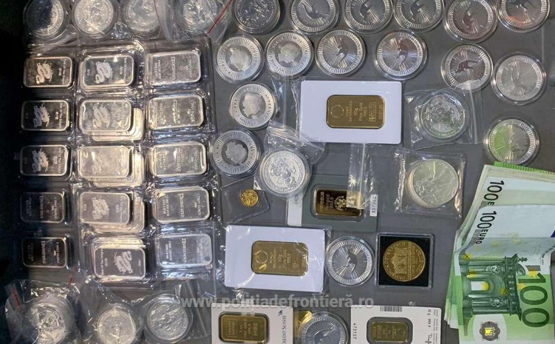 Pasager prins pe Aeroportul Cluj cu monede și lingouri ascunse în bagaj