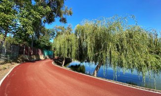 E gata pista pietonală și de biciclete din jurul lacului Gheorgheni