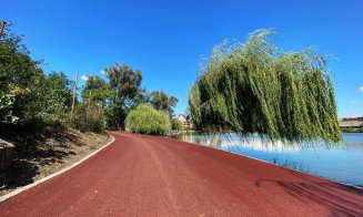 E gata pista pietonală și de biciclete din jurul lacului Gheorgheni