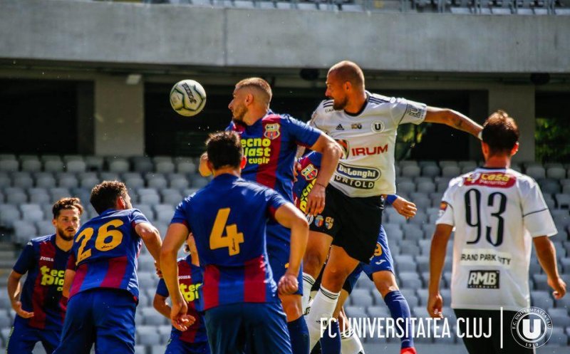 “U” Cluj, înfrângere în derby-ul studenețesc cu Poli Timișoara, la primul joc al sezonului pe teren propriu