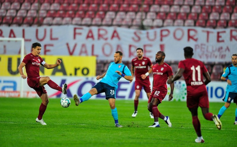 CFR Cluj se întoarce cu un punct de la Ovidiu. Campionii, la al doilea egal consecutiv în Liga 1