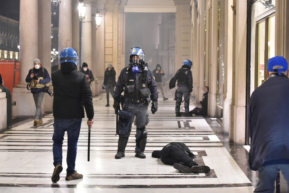 Italia a fost cuprinsă de un val de proteste violente