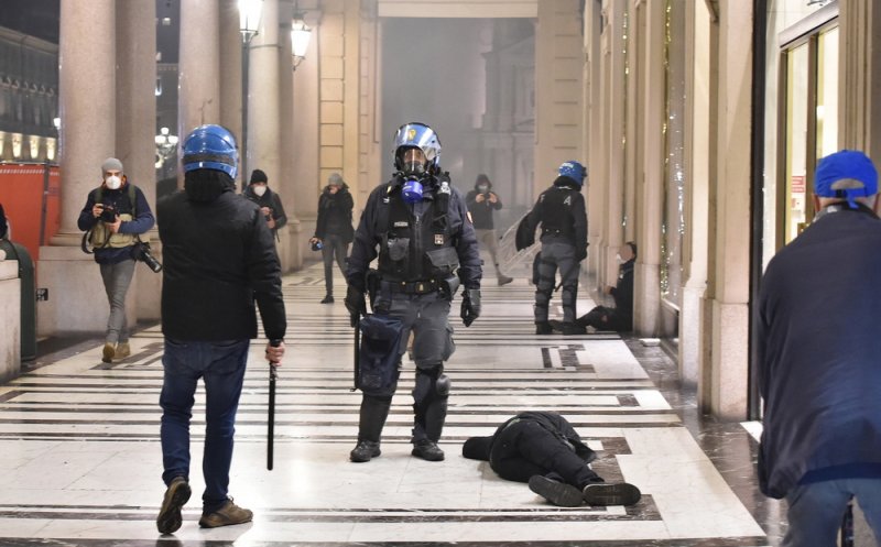 Italia a fost cuprinsă de un val de proteste violente