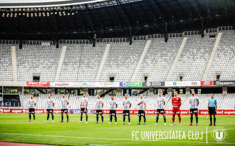 FC Universitatea Cluj anunță șapte cazuri de coronavirus în cadrul clubului