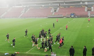CFR Cluj a efectuat antrenamentul oficial înaintea meciului cu Young Boys. Petrescu: “Cred că e cel mai agresiv adversar cu care am jucat”