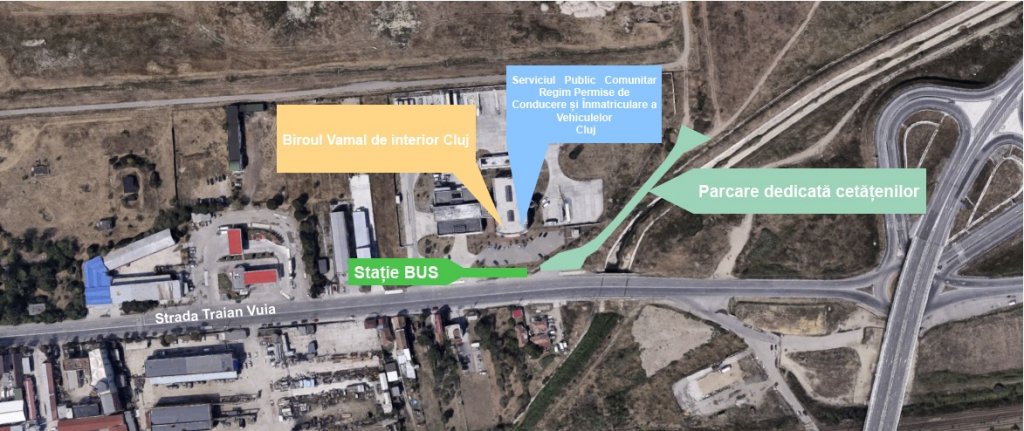 Permisele și înmatriculările se mută în noul sediu. Parcare cu 100 de locuri și stație de bus