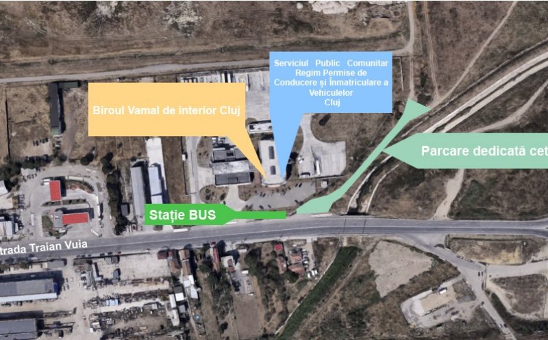 Permisele și înmatriculările se mută în noul sediu. Parcare cu 100 de locuri și stație de bus