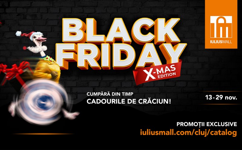 Un super Black Friday te așteaptă la Iulius Mall Cluj: trei weekend-uri cu reduceri de până la 80%!