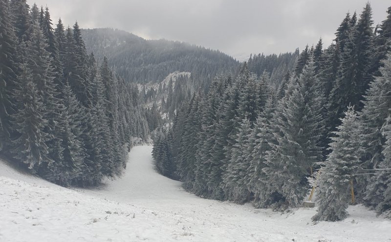 S-a instalat iarna la Băișoara! Este cel mai mare strat de zăpadă din țară
