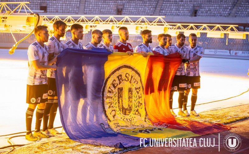 "Respectați fotbalul!" Protest al jucătorilor Universității Cluj, după ce Farul nu s-a prezentat la meciul de azi pe motiv de COVID