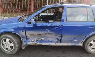 Accident în sensul giratoriu de pe Fabricii. O persoană a ajuns la spital