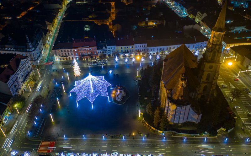 Cluj-Napoca! VEZI frumusețea orașului din Inima Transilvaniei, în preajma sărbătorilor de iarnă