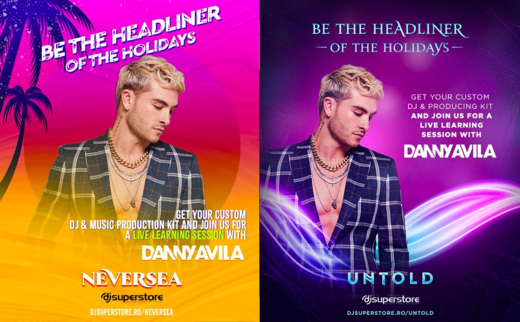Fanii festivalurilor UNTOLD ȘI Neversea au șansa să ajungă DJ îndrumați de Danny Avila!
