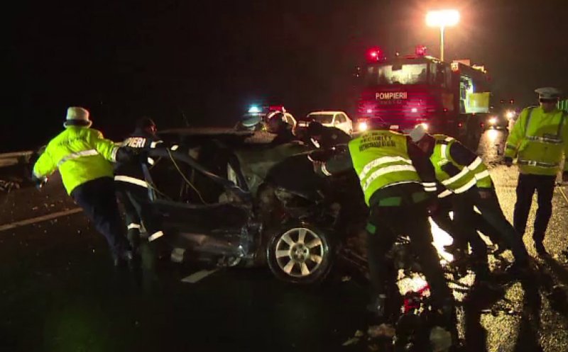 Blocaj pe E 60, în zona Negreni. Un TIR s-a ciocnit de un autoturism