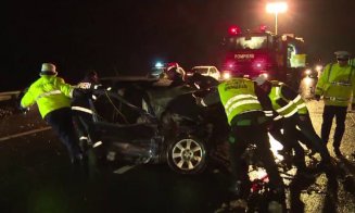 Blocaj pe E 60, în zona Negreni. Un TIR s-a ciocnit de un autoturism