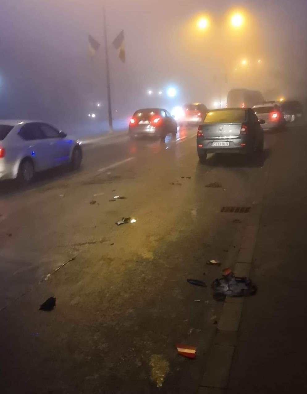 Cluj: Firma de deszăpezire a plătit după accidentele în serie de pe Calea Turzii