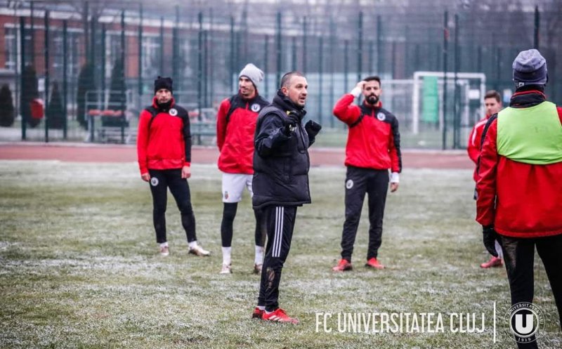Jucătorii Universității Cluj revin la antrenamente. Amicale cu echipe din Liga a 3-a pentru “studenți”