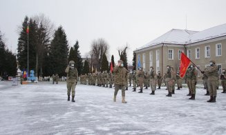 Zi plină pentru militarii din Dej. Debutul anului de instrucție, marcat cu ceremonii speciale