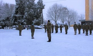 Zi plină pentru militarii din Dej. Debutul anului de instrucție, marcat cu ceremonii speciale