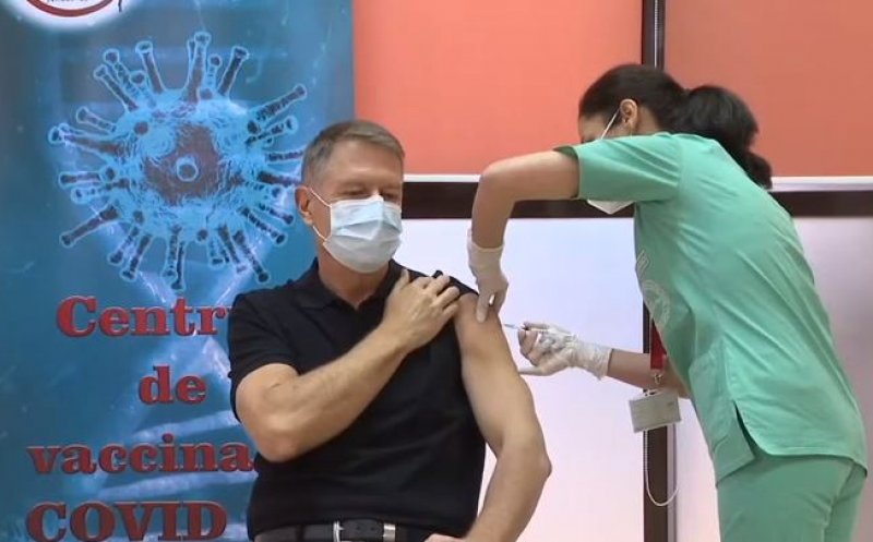 Preşedintele Klaus Iohannis s-a vaccinat anti-COVID