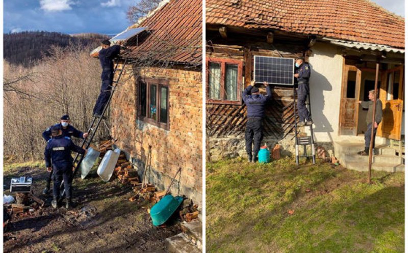 Un tată îşi creşte de unul singur fiica în vârstă de 14 ani, în vârf de munte. Jandarmii clujeni au strâns bani ca să aibă curent