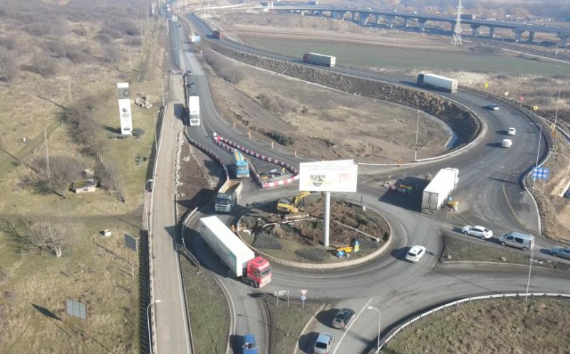 Sensul giratoriu de pe A10 Sebeș-Turda de la nodul rutier Alba Iulia Nord va fi reconfigurat