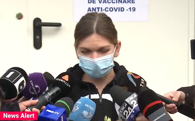 Simona Halep s-a vaccinat anti-COVID