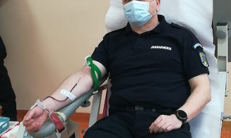 Gest SUPERB! Jandarmii clujeni au donat sânge