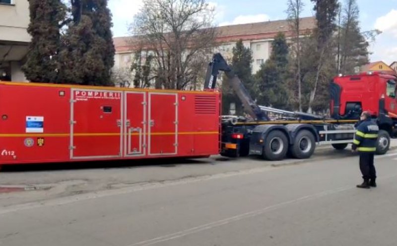 Generator electric de mare capacitate de la ISU Cluj pentru spitalul din Dej