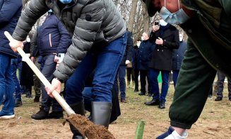 Clujeanul de la Agricultură a plantat pomi împreună cu președintele țării