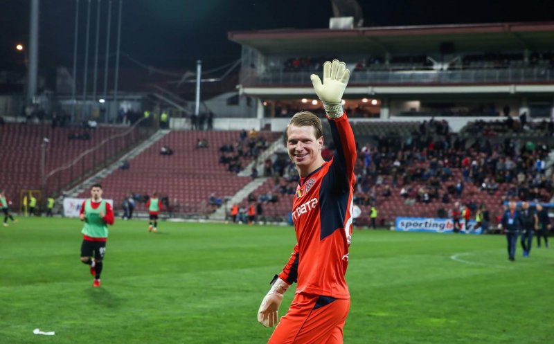 Cât va lipsi Arlauskis după eliminarea din derby-ul cu FCSB. Verdictul Comisiei de Disciplină