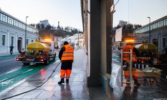 Străzile oraşului, spălate cu detergent pentru un Cluj mai curat