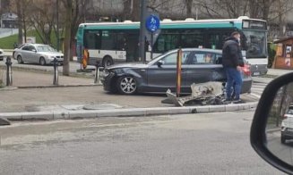 Accident cu două mașini lângă Cluj Arena