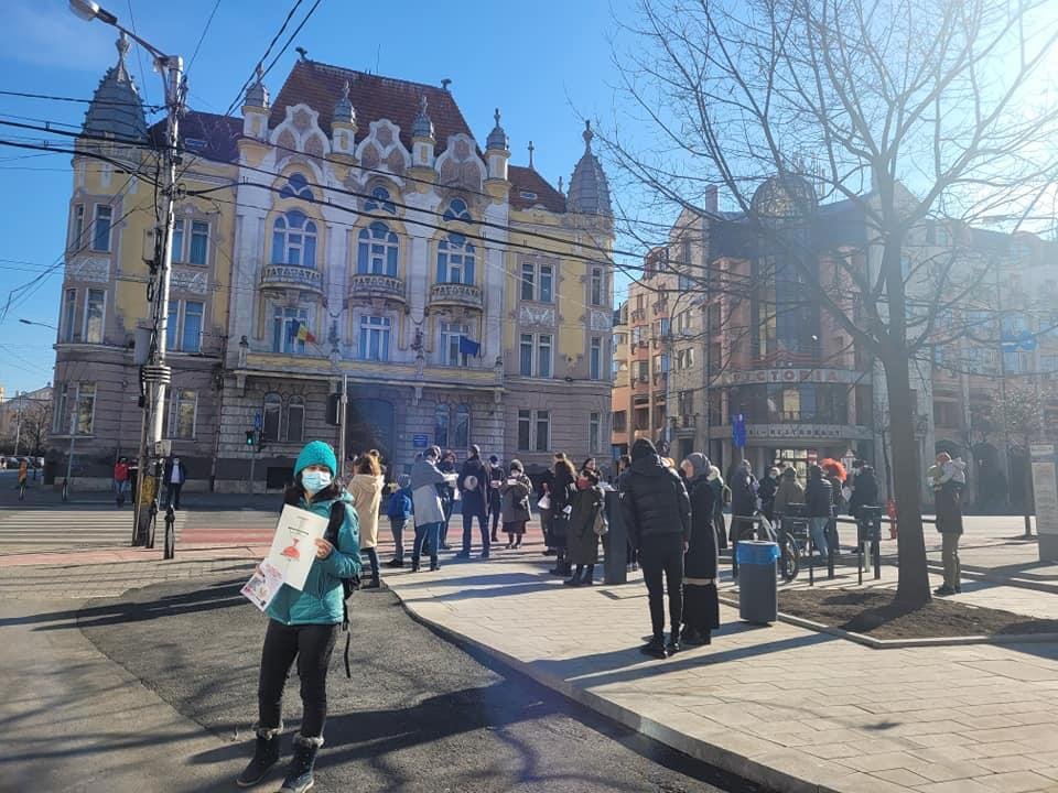 Un nou protest anti-restricții la Cluj. Care sunt dorințele maifestanților