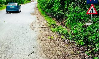 Prăpăd pe un drum județean din Cluj. S-a intervenit de urgență