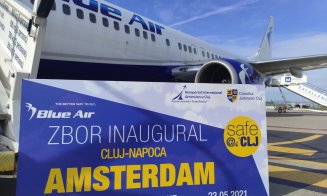 Zboruri în premieră spre Amsterdam de pe aeroportul din Cluj